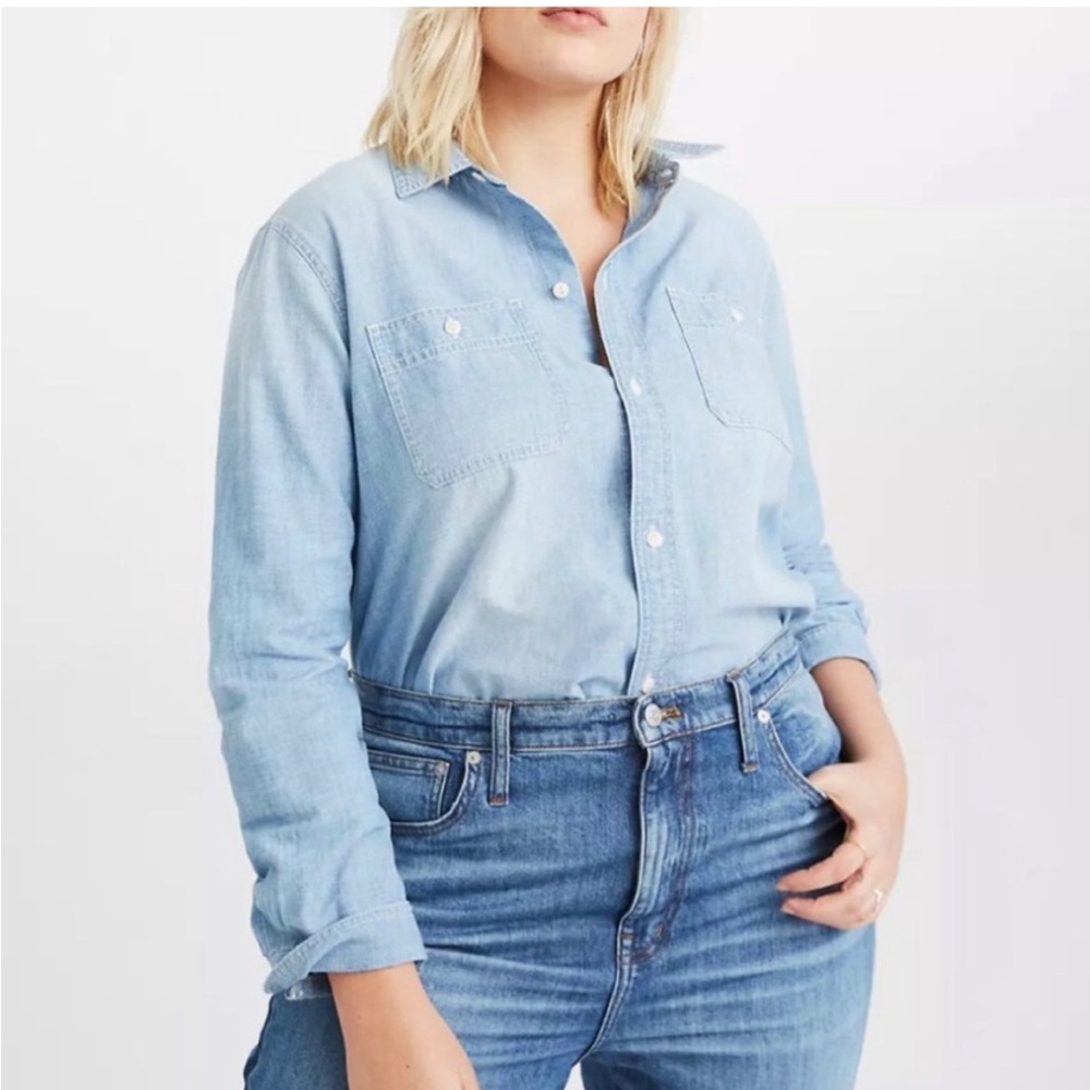 Madewell Light Blue Button Down Shirt